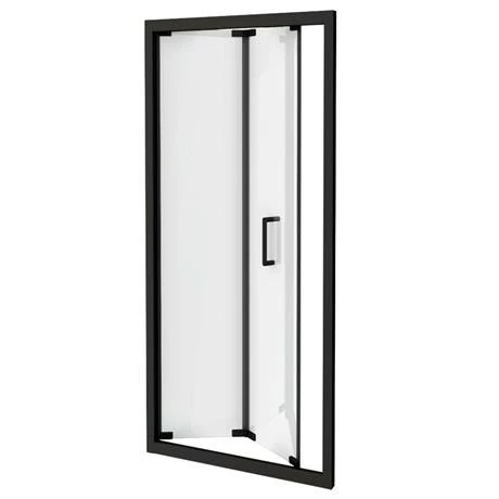 Toreno Matt Black 1000 X 1850 Bi-Fold Shower Door 3 Toreno Matt Black 1000 X 1850 Bi-Fold Shower Door - Image 3