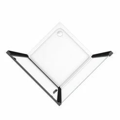 Toreno Matt Black 900 X 900mm Pivot Door Shower Enclosure + Pearlstone Tray 11 Toreno Matt Black 900 X 900mm Pivot Door Shower Enclosure + Pearlstone Tray -Dream Bathroom Shop BLK9PDE d4 460