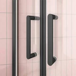 Toreno Matt Black 900 X 900mm Quadrant Shower Enclosure -Dream Bathroom Shop BLK9Q2D d3 460