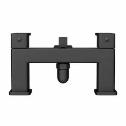 Toreno Modern Black Chrome Bath Shower Mixer Tap Incl. Overhead Rainfall Shower Head -Dream Bathroom Shop BPT7131SH d4 460