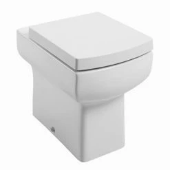 Toreno Gloss White WC Unit With Cistern + Slimline Soft Close Seat W500 X D200mm -Dream Bathroom Shop CUBO BTW l 460