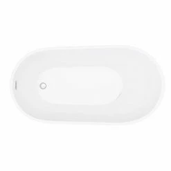 Toreno 1370 Small Modern Slipper Free Standing Bath -Dream Bathroom Shop GD8225 137 n d1 460