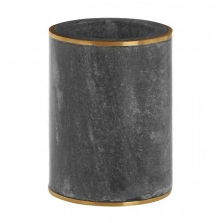 Toreno Grey Marble Brass Effect Tumbler 2 Toreno Grey Marble Brass Effect Tumbler - Image 2