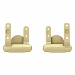 Toreno Wooden Toilet Seat Hinge Pack Brushed Brass