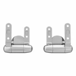 Toreno Wooden Toilet Seat Hinge Pack Chrome