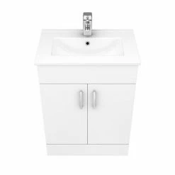 Toreno Cloakroom Suite Inc. Modern Toilet (White Gloss) -Dream Bathroom Shop MCSGW n d3 460