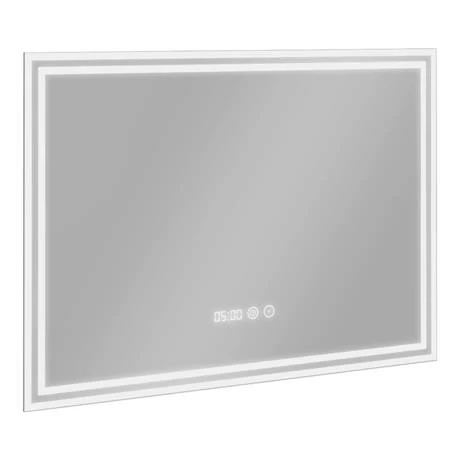 Toreno 700x500mm LED Illuminated Mirror Inc. Anti-Fog, Digital Clock & Touch Sensor - MIR009 3 Toreno 700x500mm LED Illuminated Mirror Inc. Anti-Fog, Digital Clock & Touch Sensor - MIR009 - Image 3