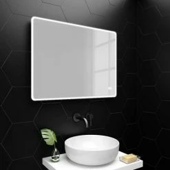 Toreno 800 X 600mm Landscape LED Illuminated Bluetooth Mirror Inc. Touch Sensor -Dream Bathroom Shop MIR012 detail2 460