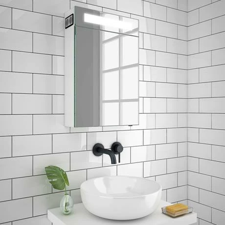 Toreno 400x600mm LED Illuminated Mirror Cabinet Inc. Bluetooth, Infrared Sensor & Shaving Port - MIR016 5 Toreno 400x600mm LED Illuminated Mirror Cabinet Inc. Bluetooth, Infrared Sensor & Shaving Port - MIR016 - Image 5