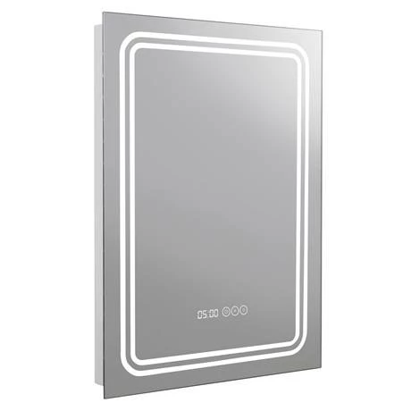 Toreno 500x700mm LED Illuminated Mirror Inc. Anti-Fog, Digital Clock & Touch Sensor - MIR020 3 Toreno 500x700mm LED Illuminated Mirror Inc. Anti-Fog, Digital Clock & Touch Sensor - MIR020 - Image 3