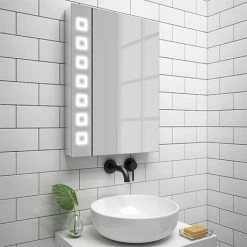 Toreno 500x700mm LED Illuminated Mirror Cabinet Inc. Motion Sensor - MIR038