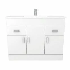Toreno 1500mm Gloss White Vanity Unit Bathroom Suite - Depth 400/200mm 12 Toreno 1500mm Gloss White Vanity Unit Bathroom Suite - Depth 400/200mm -Dream Bathroom Shop MOD1500 n d4 460