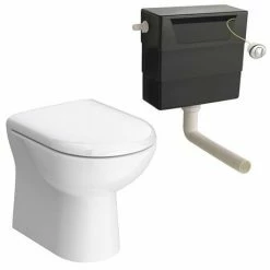 Toreno 500mm BTW Toilet Unit Incl. Cistern + Round Pan (Depth 200mm) -Dream Bathroom Shop MODBTWWC d2 460