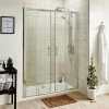 Toreno 1400mm Double Sliding 8mm Easy Fit Shower Door