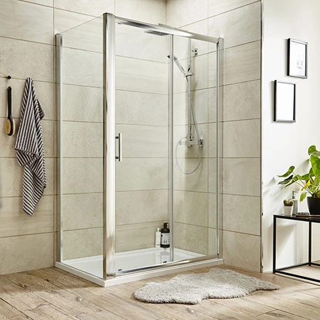 Toreno 8mm Rectangular Sliding Door Shower Enclosure - Easy Fit 1 Toreno 8mm Rectangular Sliding Door Shower Enclosure - Easy Fit