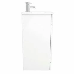 Toreno Small Vanity Sink With Cabinet - 500mm Modern High Gloss White -Dream Bathroom Shop MV500 D6 460