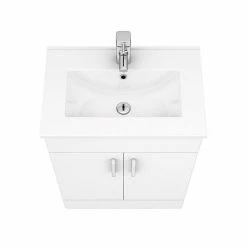 Toreno White 620mm Vanity Unit (Flat Packed) 7 Toreno White 620mm Vanity Unit (Flat Packed) -Dream Bathroom Shop MV600FP d3 460