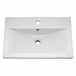 Toreno Basin Unit - 500mm Modern High Gloss White With Mid Edged Basin 6 Toreno Basin Unit - 500mm Modern High Gloss White With Mid Edged Basin -Dream Bathroom Shop MVME500 D2 460