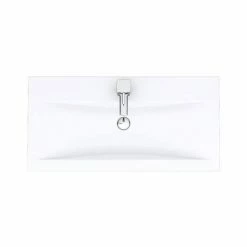Toreno Basin Unit - 800mm Modern High Gloss White With Mid Edged Basin -Dream Bathroom Shop MVME800 D6 460