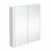 Toreno 2-Door Mirror Cabinet (Minimalist White - 617mm Wide)
