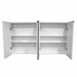 Dream Bathroom Shop 47 Dream Bathroom Shop -Dream Bathroom Shop Modena White Minimalist 4 Door Mirror Cabinet W1200 x D110mm NVM118 d1 375