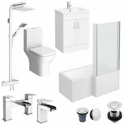 Toreno L-Shaped 1500 Complete Bathroom Package