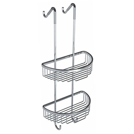 Toreno Chrome 2-Tier Hanging Shower Caddy 1 Toreno Chrome 2-Tier Hanging Shower Caddy