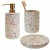 Toreno Terrazzo-Effect Concrete Bathroom Accessories Set