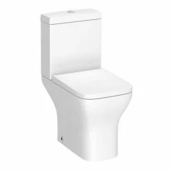 Toreno Square Rimless Close Coupled Toilet + Soft Close Seat -Dream Bathroom Shop TSRWC detail1 460