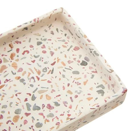 Toreno Terrazzo-Effect Concrete Rectangular Bathroom Accessories Tray 2 Toreno Terrazzo-Effect Concrete Rectangular Bathroom Accessories Tray - Image 2