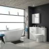 Toreno Vanity Unit Suite + Modern Slipper Bath
